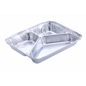 3 Compartment Aluminium Food Containers