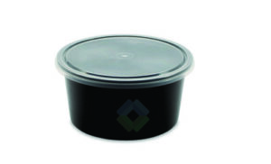 500 Flat Food Containers Round Plastic Cups