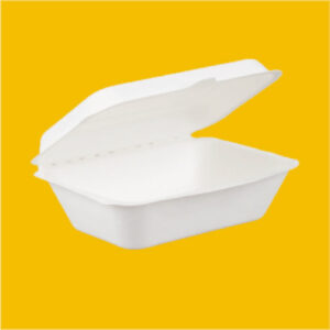 600ml clamshell container Sugarcane Bagasse-Takeaway containers
