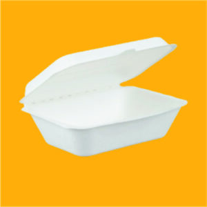 600 ml Clamshell Container Sugarcane Bagasse Takeaway Containers