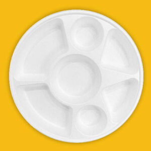 6 inch round plate Sugarcane Bagasse Plates
