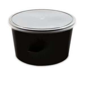 1000 Flat Food Containers Round Plastic Cups