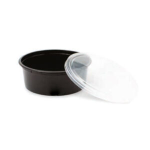 250 Flat Food Containers Round Plastic Cups