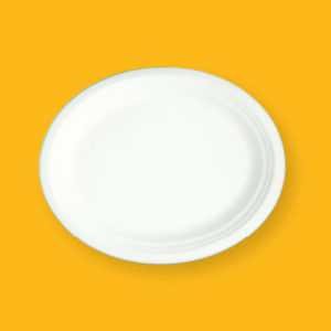 Oval Platter Ecofriendly Bagasse Plate